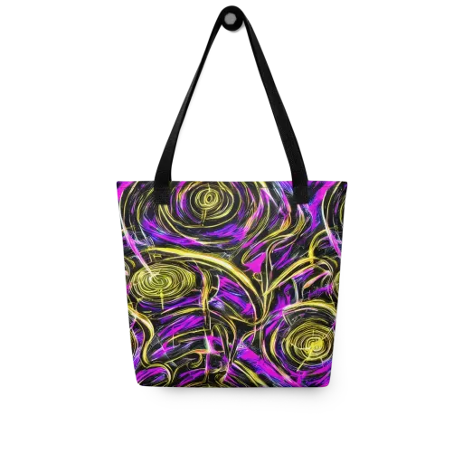 Ultraviolet Whirl on a Tote Bag