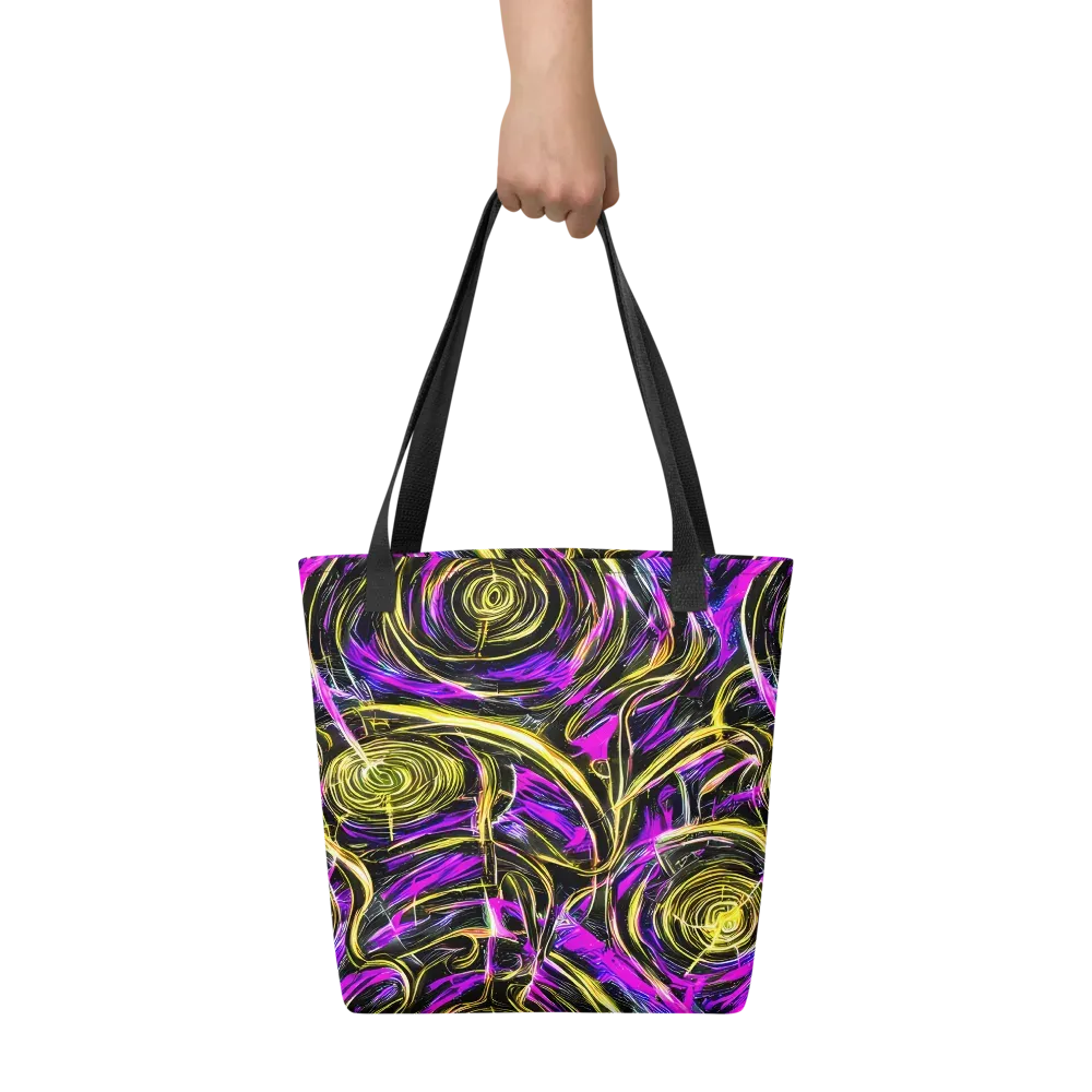 Ultraviolet Whirl on Tote Bag — Front