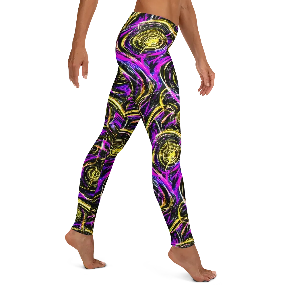 Ultraviolet Whirl on Leggings — Right