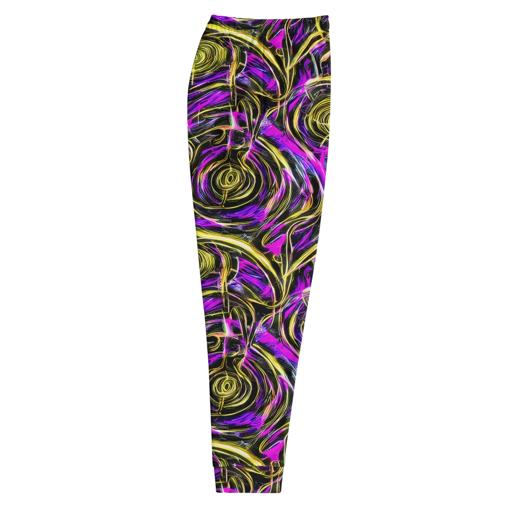 Ultraviolet Whirl on Men's Joggers — Right