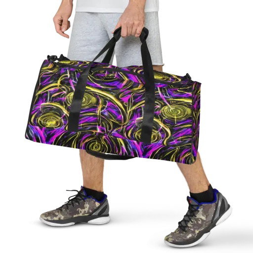 Ultraviolet Whirl on a Duffle Bag