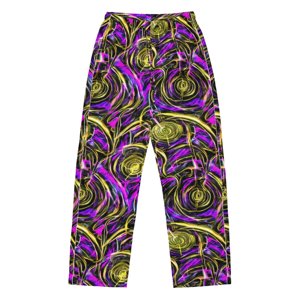 Ultraviolet Whirl on Women's Pajama Pants — Front