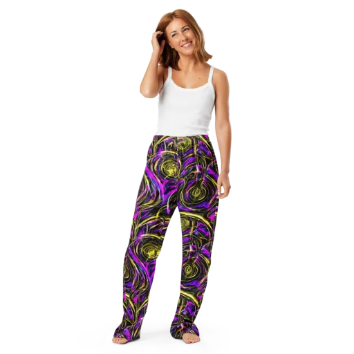 Ultraviolet Whirl on a Women's Pajama Pants