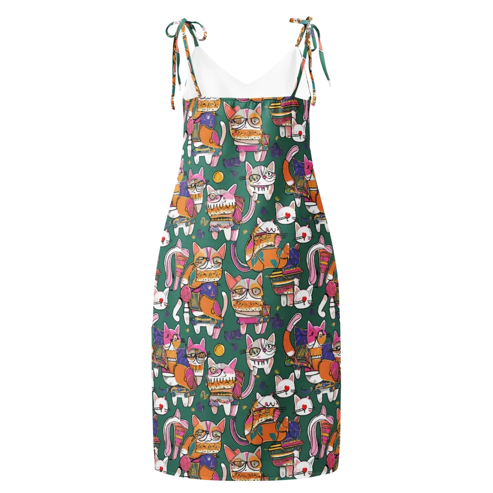 Neon Catwalk on Slip Dress — Back