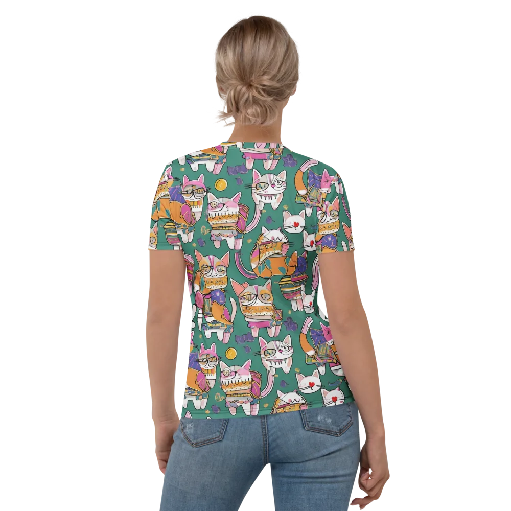 Neon Catwalk on Women's Crew Neck T-Shirt — Back