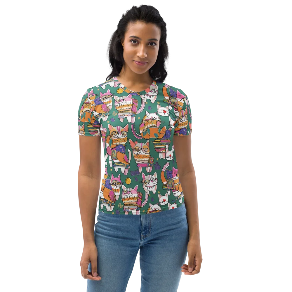 Neon Catwalk on Women's Crew Neck T-Shirt — Front
