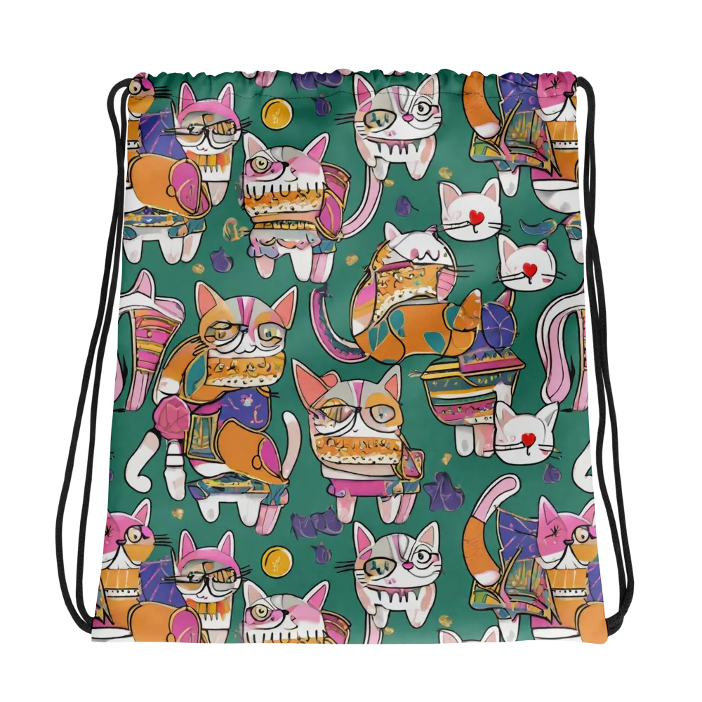 Neon Catwalk on Drawstring Bag — Photo