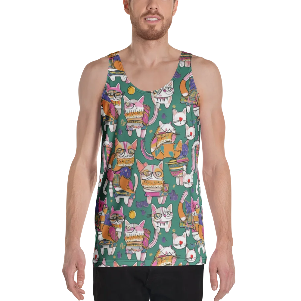 Neon Catwalk on Men's Tank Top — Front