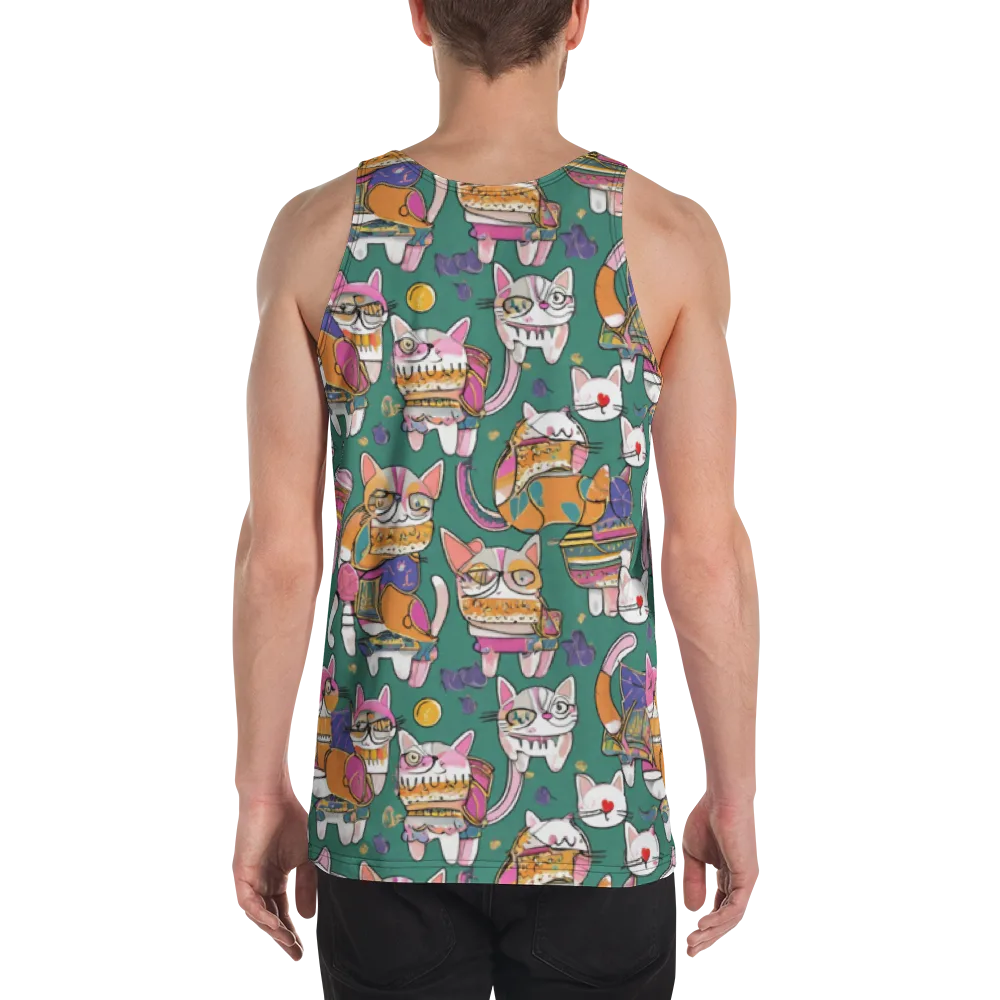 Neon Catwalk on Men's Tank Top — Back