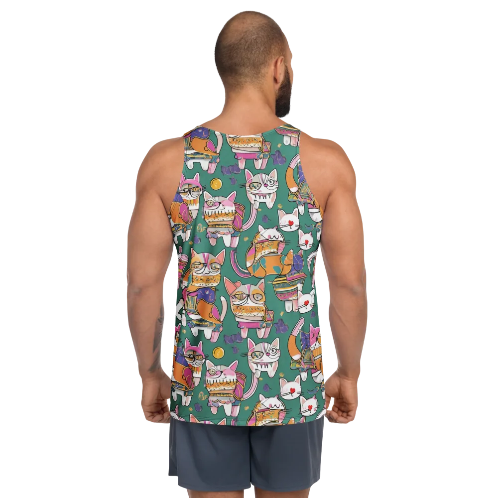 Neon Catwalk on Men's Tank Top — Back