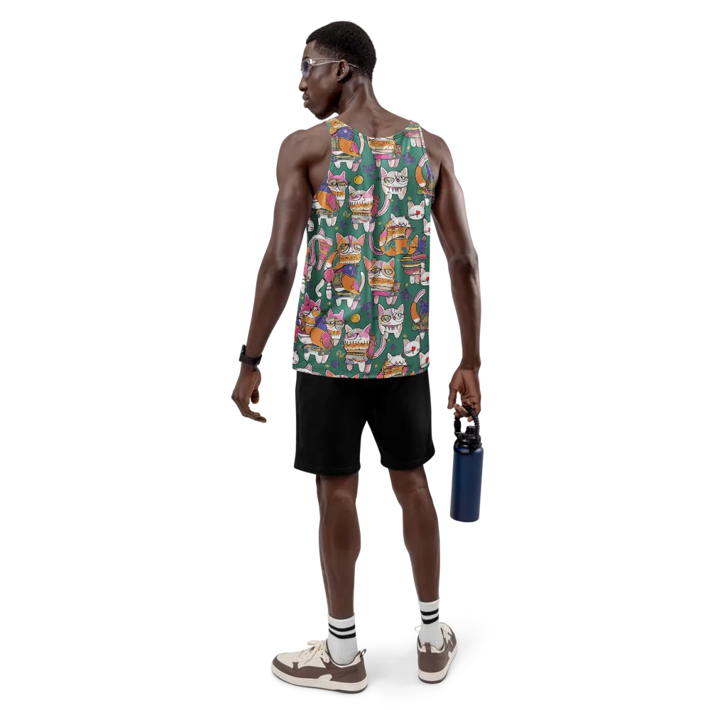 Neon Catwalk on Men's Tank Top — Back
