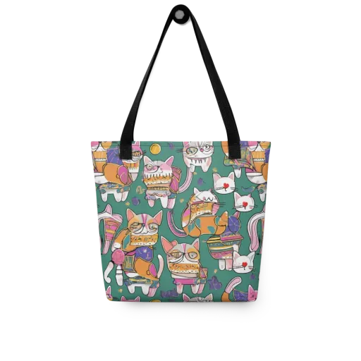 Neon Catwalk on a Tote Bag
