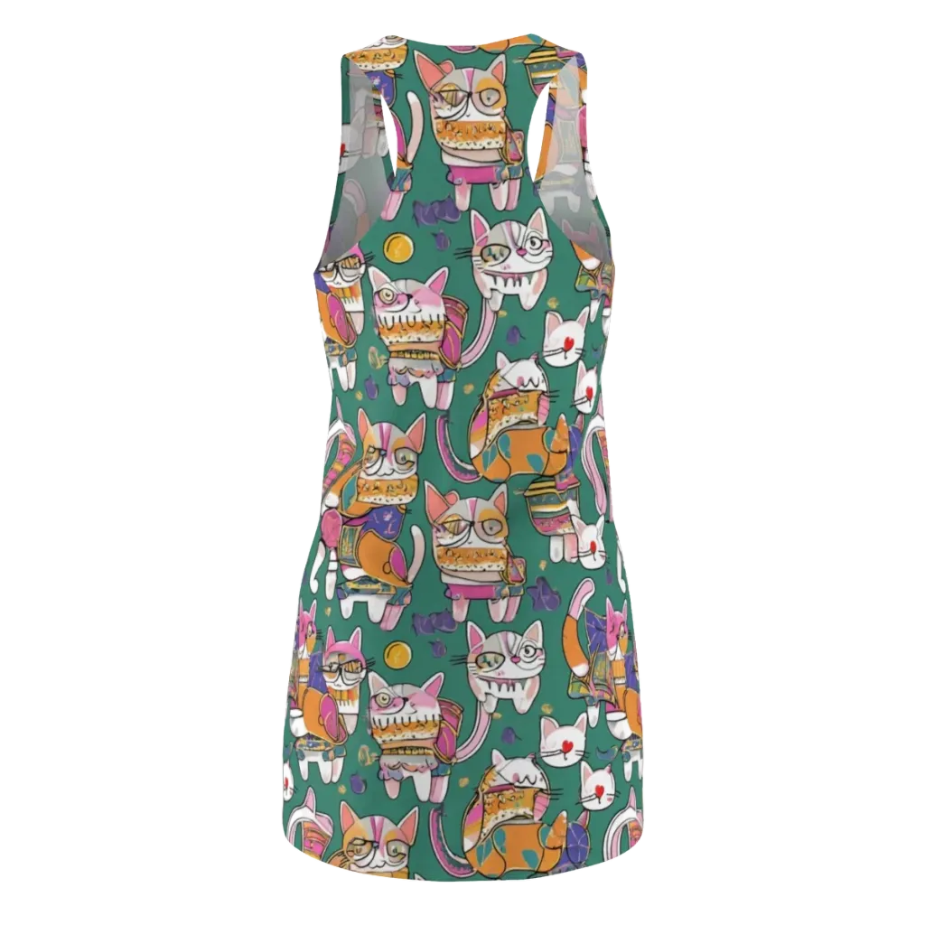Neon Catwalk on Racerback Dress — Back
