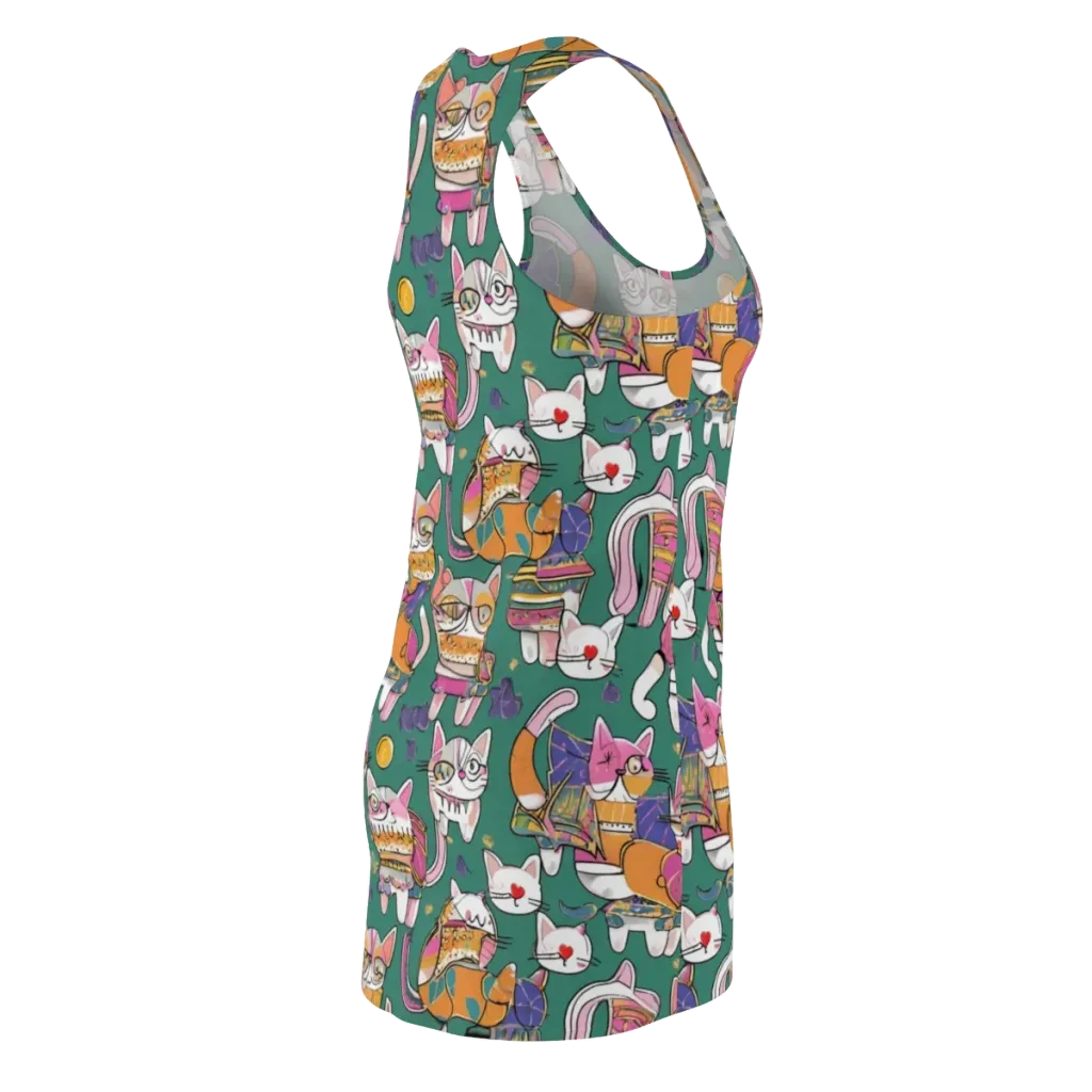 Neon Catwalk on Racerback Dress — Back Side