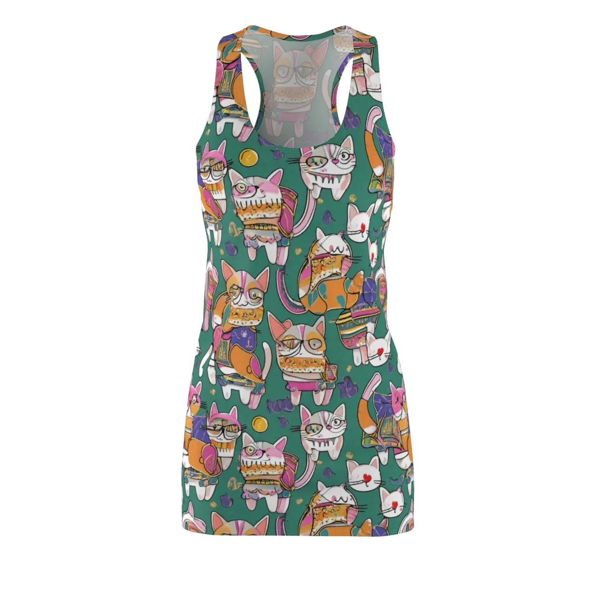 Neon Catwalk on Racerback Dress — Front