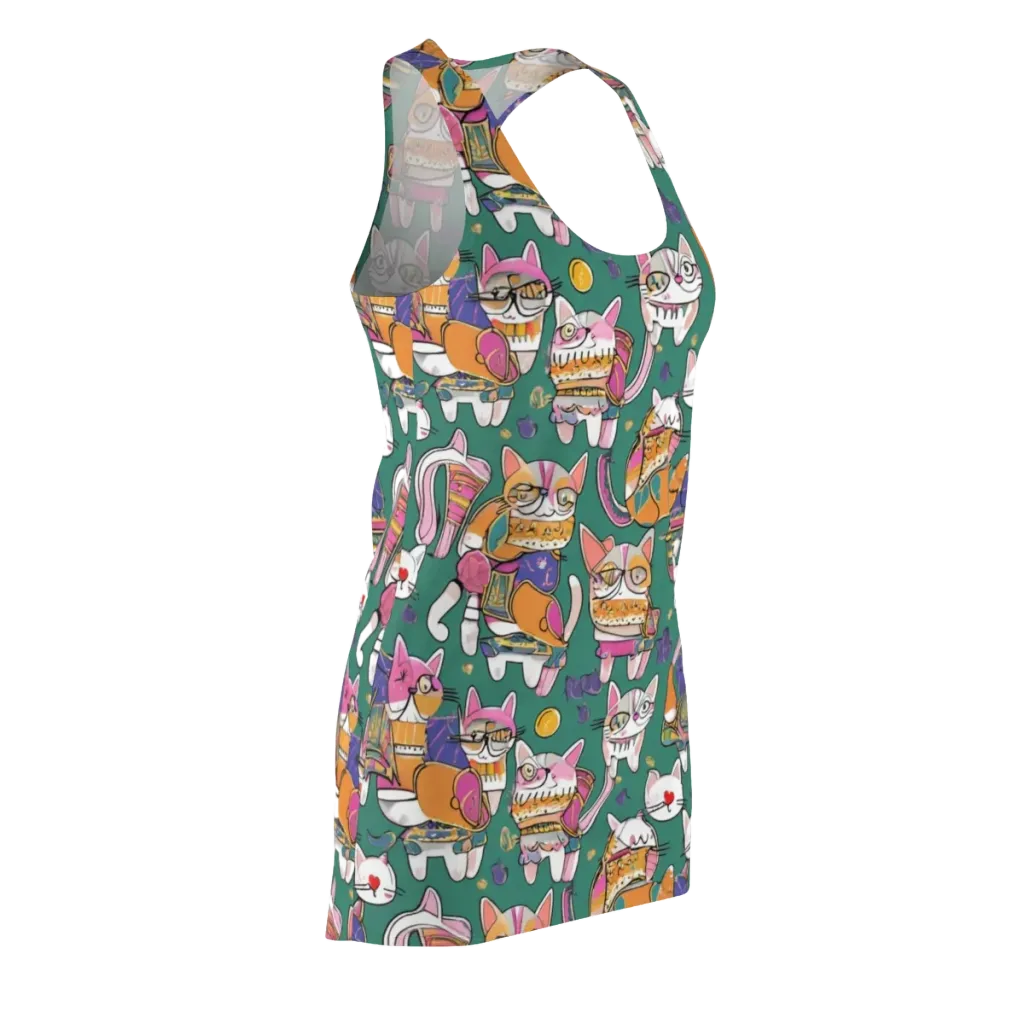 Neon Catwalk on Racerback Dress — Front Side