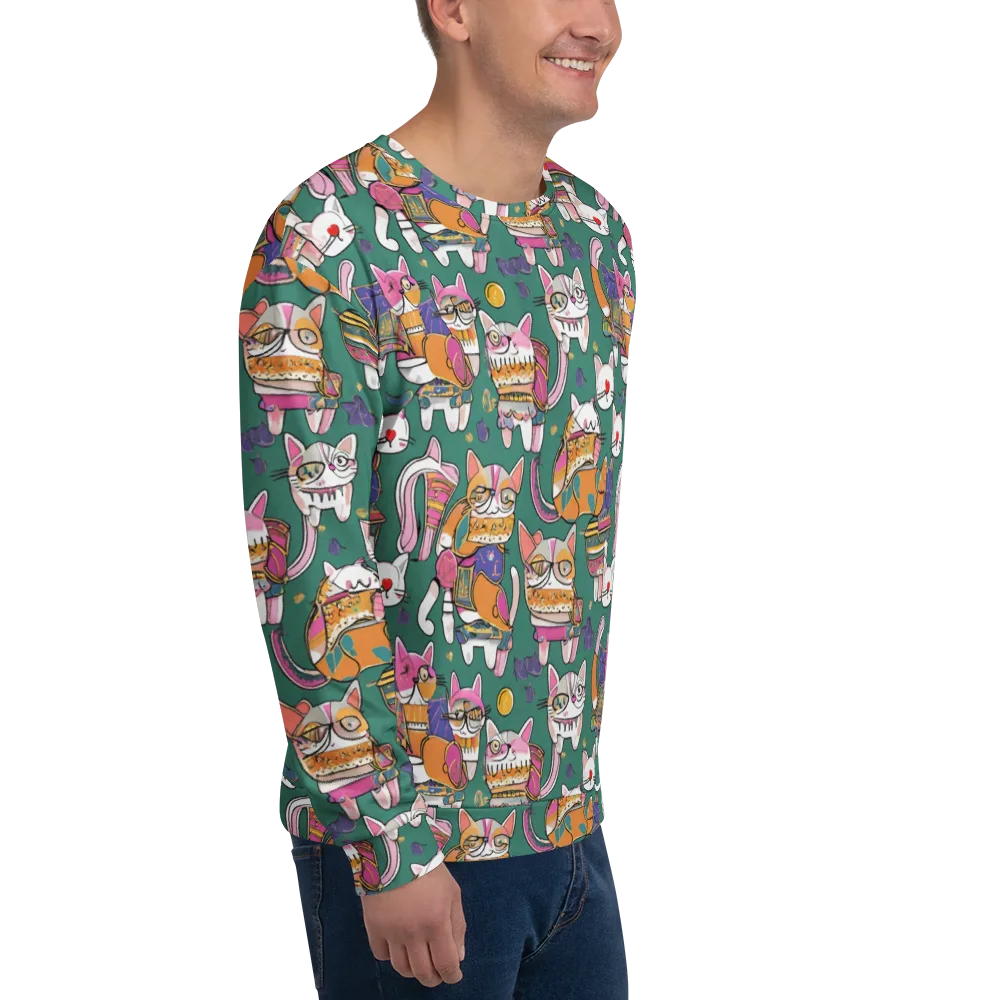 Neon Catwalk on Sweatshirt — Right Front