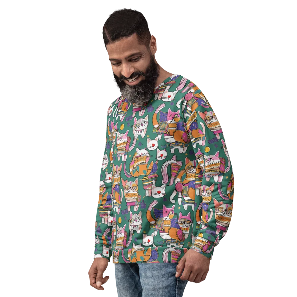 Neon Catwalk on Sweatshirt — Left Front