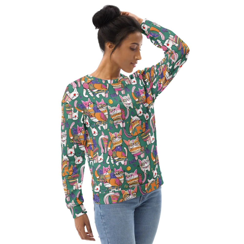 Neon Catwalk on Sweatshirt — Right Front