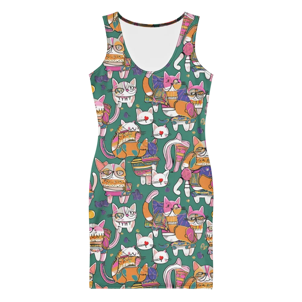 Neon Catwalk on Bodycon Dress — Front