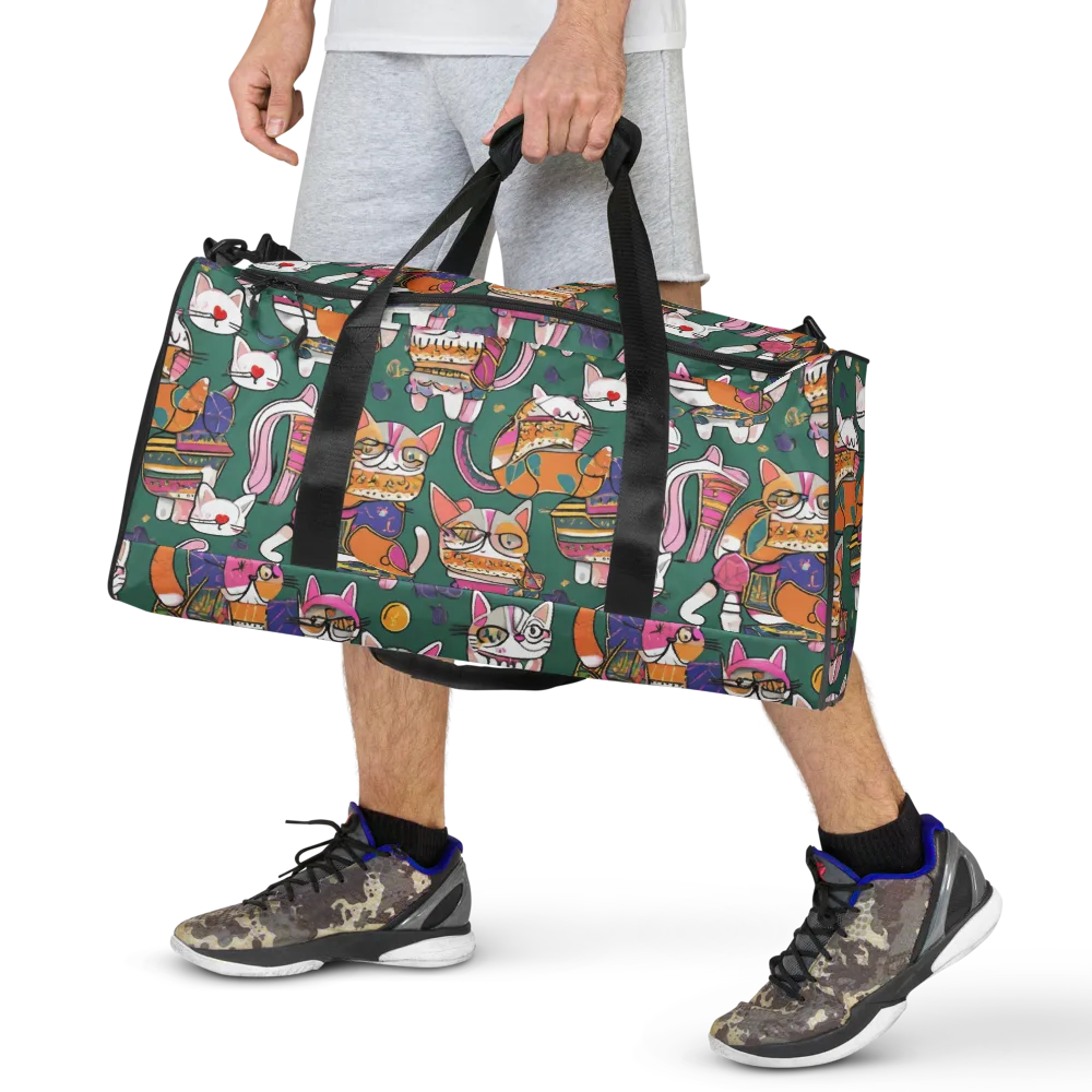 Neon Catwalk on Duffle Bag — Front
