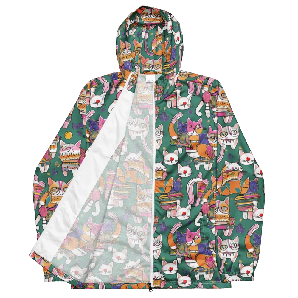 Neon Catwalk on Men's Windbreaker — Front