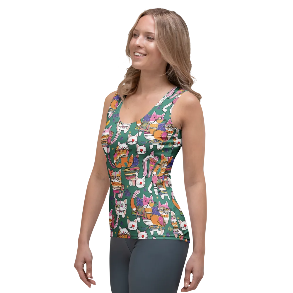 Neon Catwalk on Women's Tank Top — Left Front