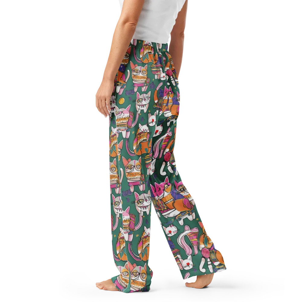 Neon Catwalk on Women's Pajama Pants — Left