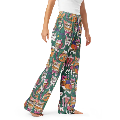 Neon Catwalk on a Women's Pajama Pants
