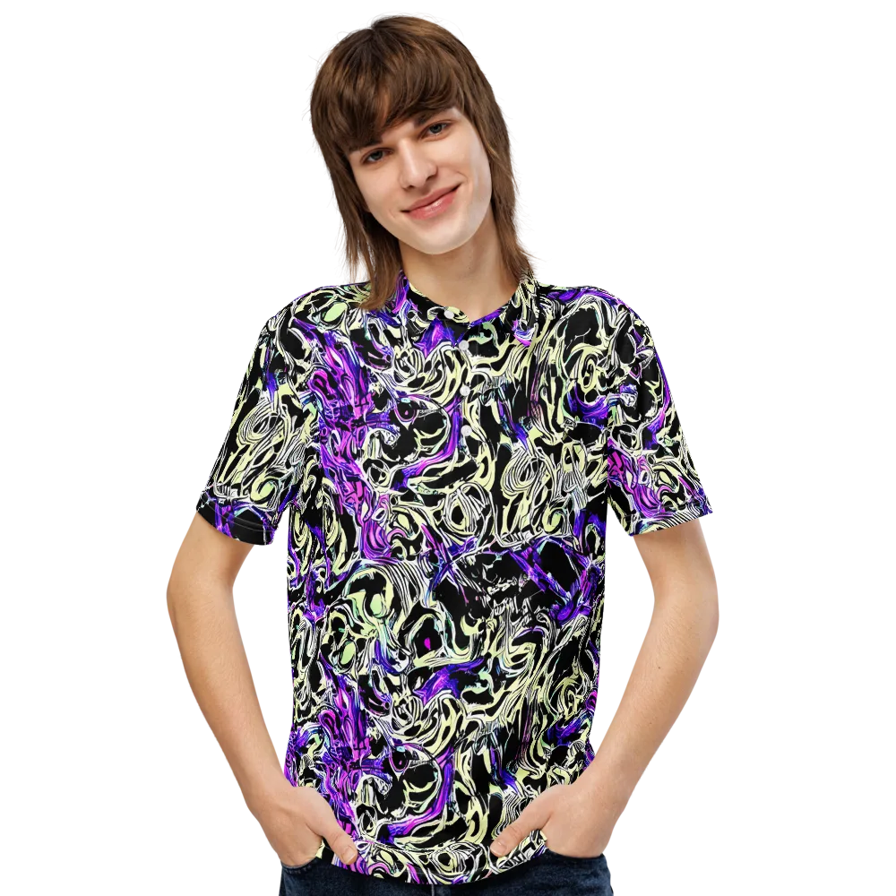 Neon Noir on Men's Slim Fit Polo Shirt — Front