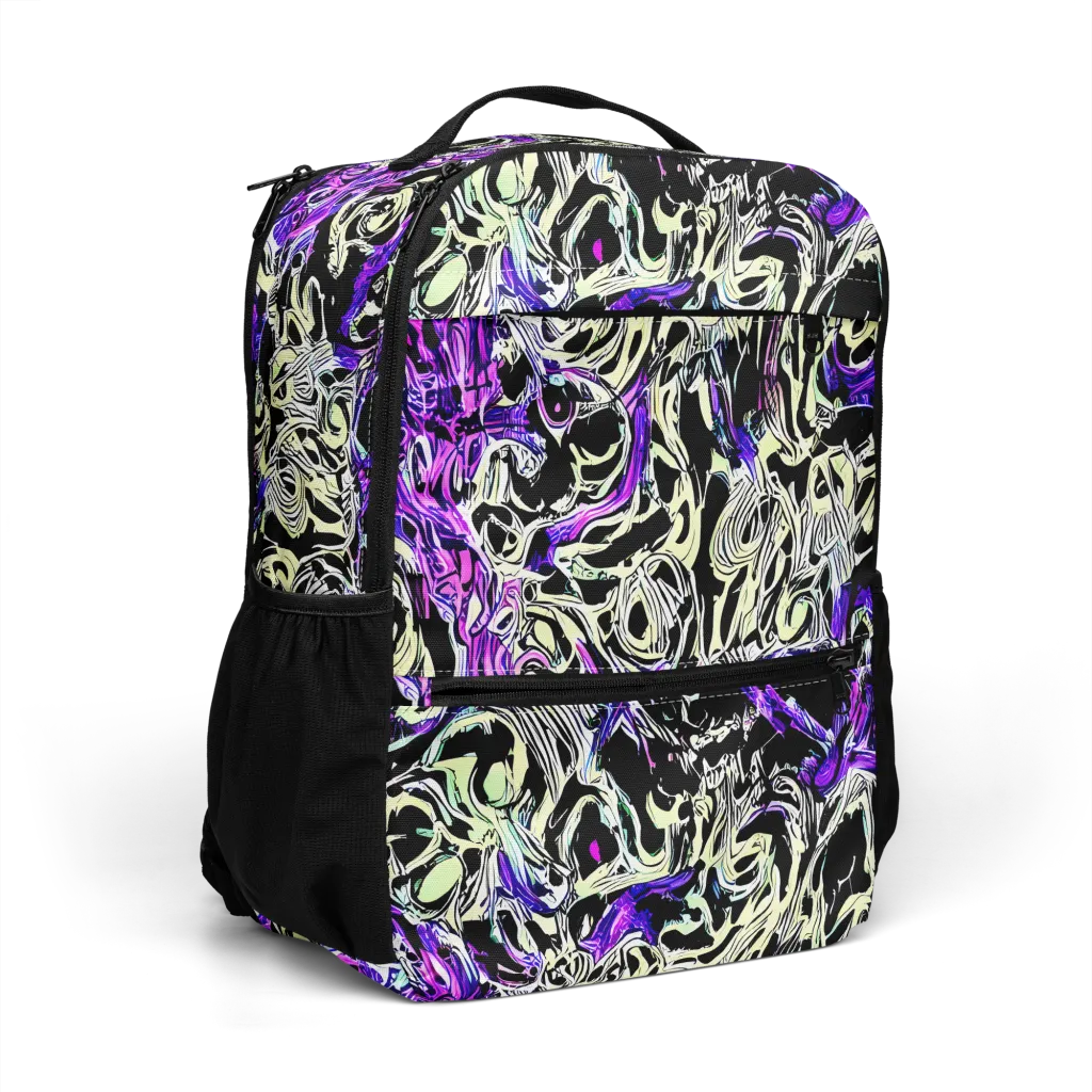Neon Noir on Utility Backpack — Right Front