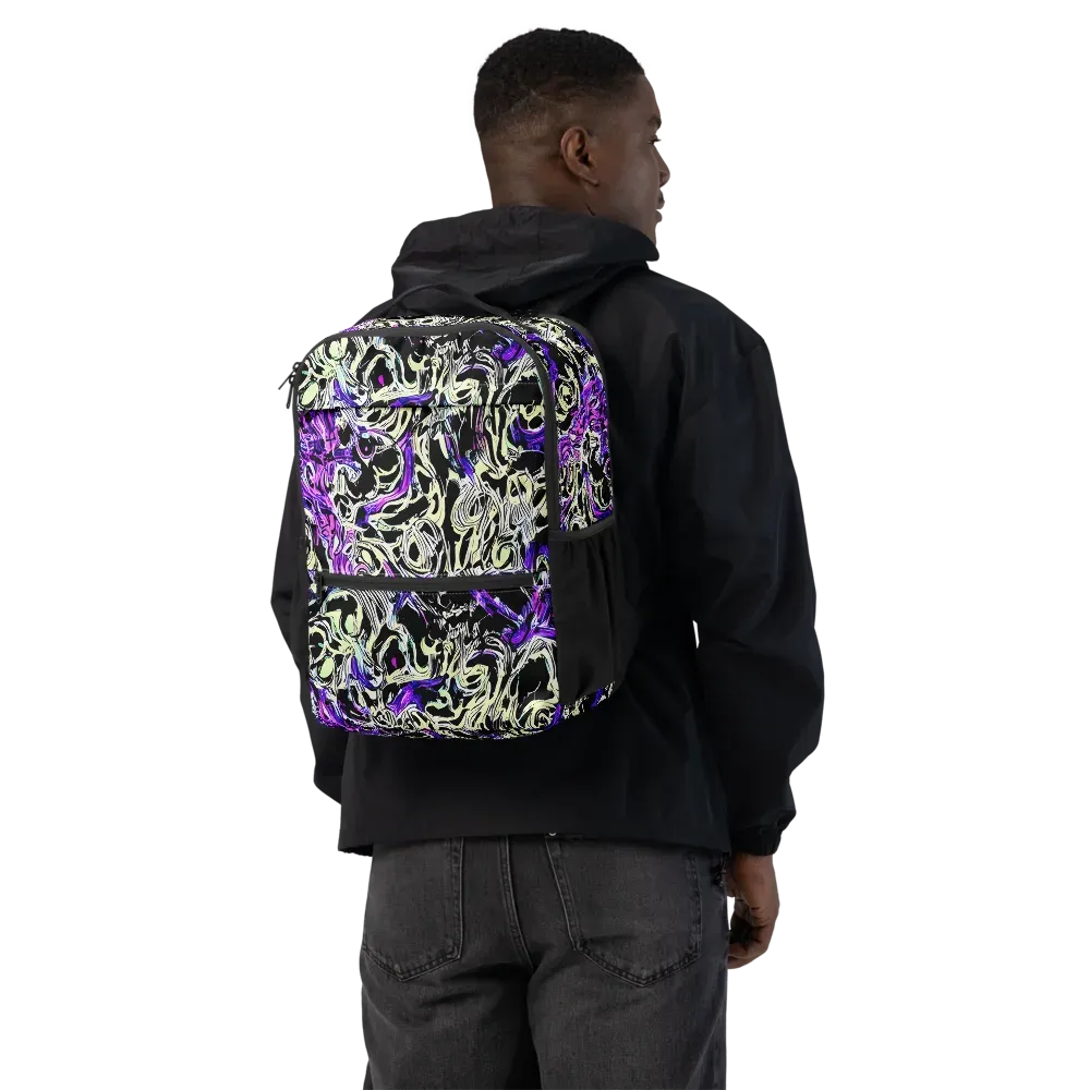 Neon Noir on Utility Backpack — Back