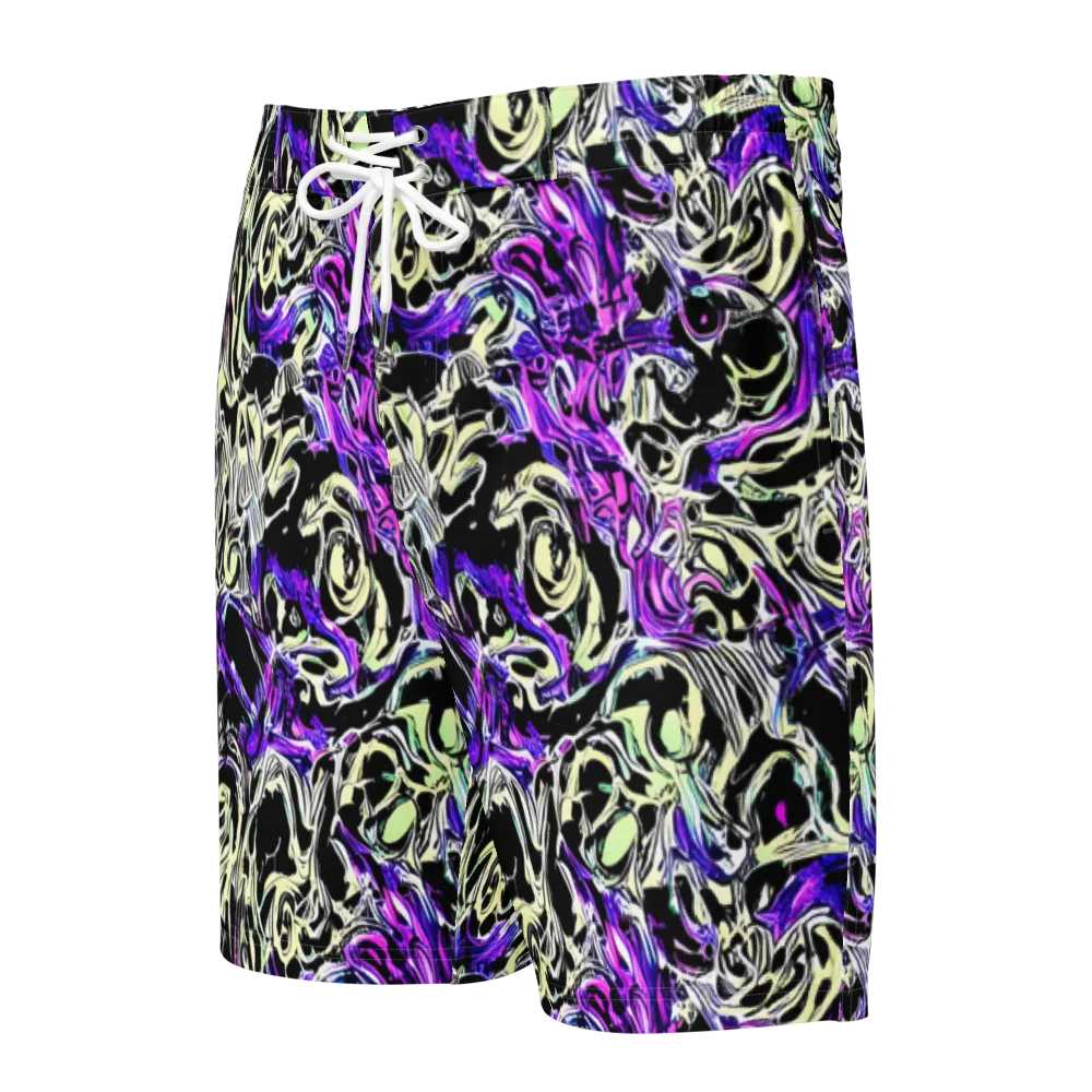 Neon Noir on Men's Board Shorts — Front