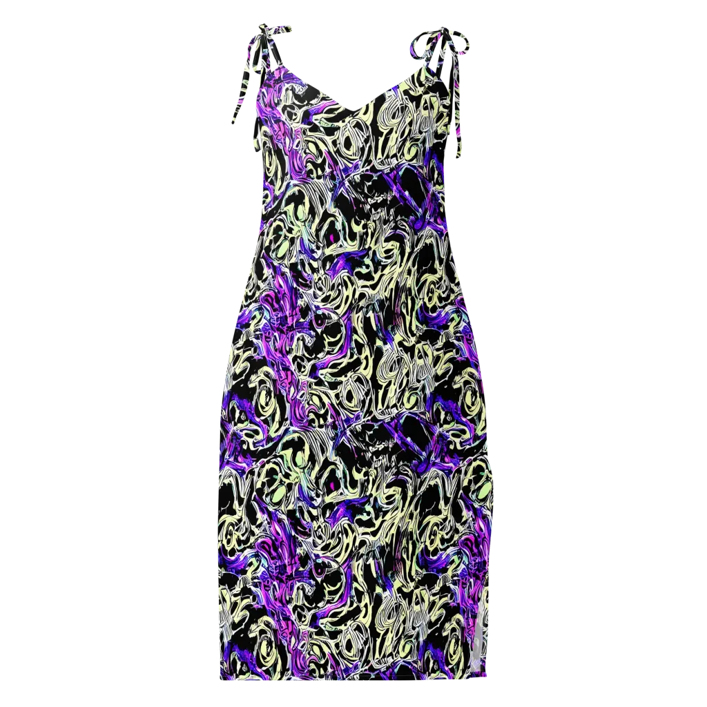 Neon Noir on Slip Dress — Front