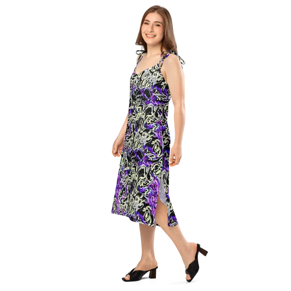 Neon Noir on Slip Dress — Left Front