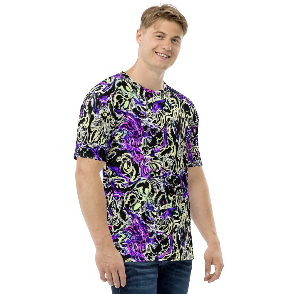 Neon Noir on Men's Crew Neck T-Shirt — Right