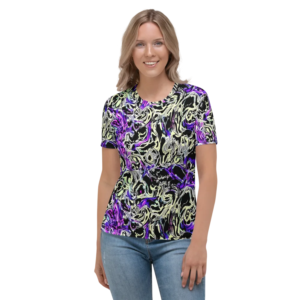 Neon Noir on Women's Crew Neck T-Shirt — Front