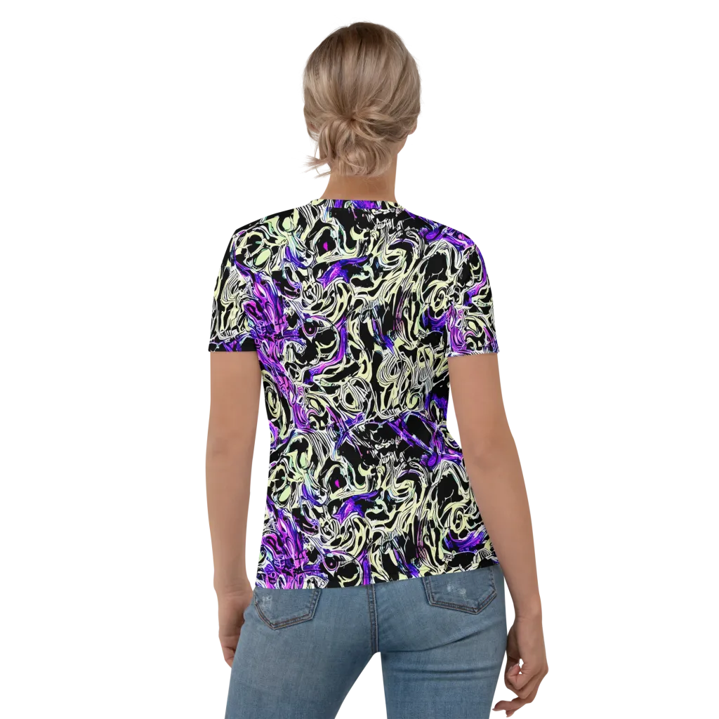 Neon Noir on Women's Crew Neck T-Shirt — Back