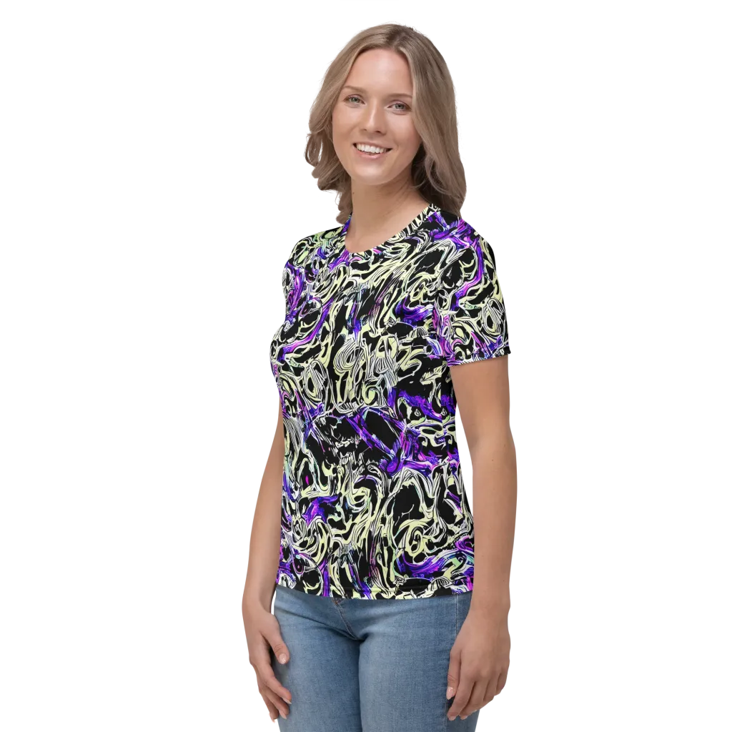 Neon Noir on Women's Crew Neck T-Shirt — Left