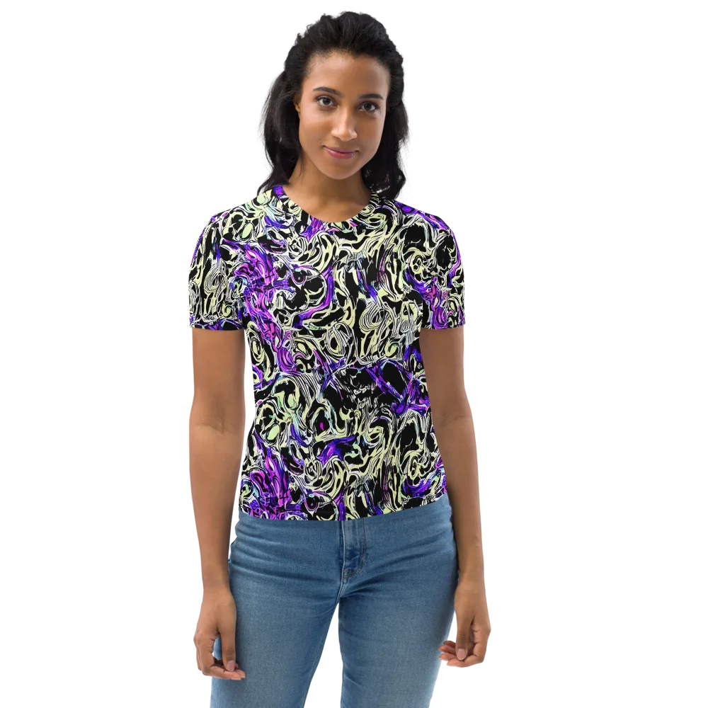 Neon Noir on Women's Crew Neck T-Shirt — Front