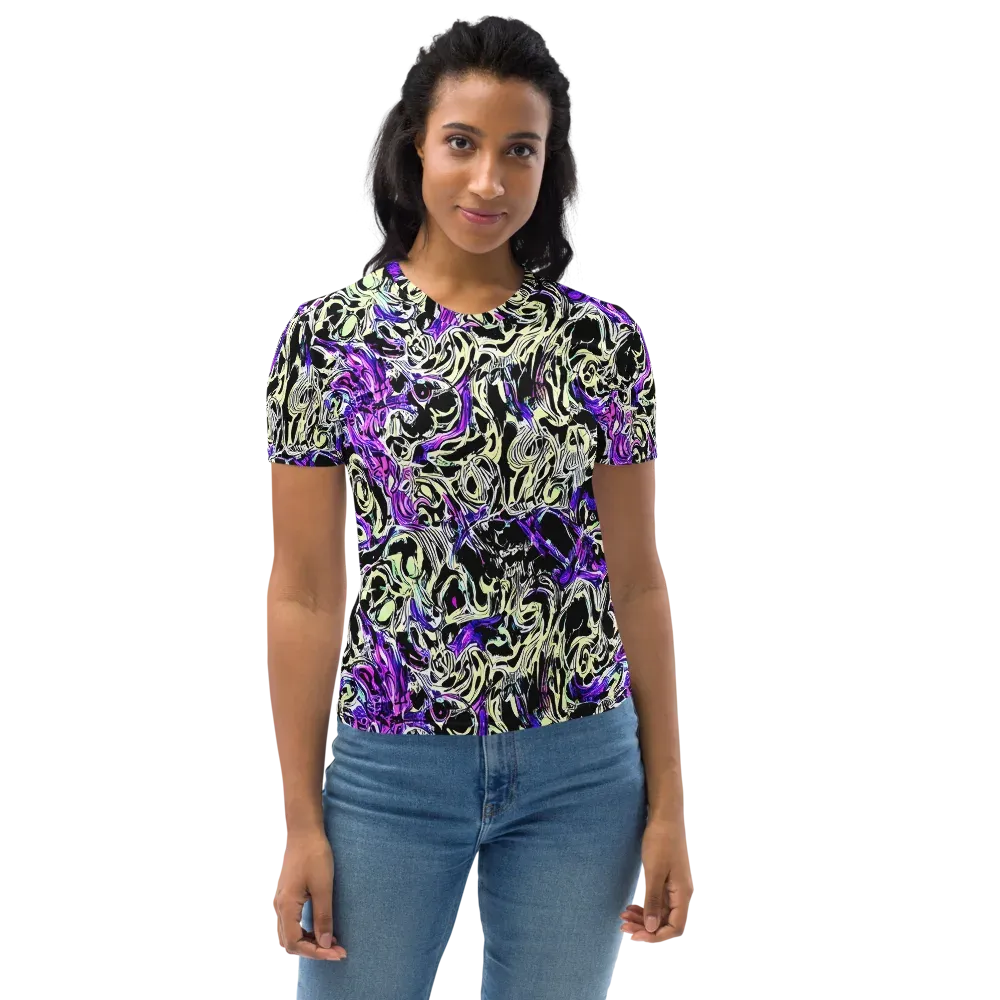 Neon Noir on Women's Crew Neck T-Shirt — Front