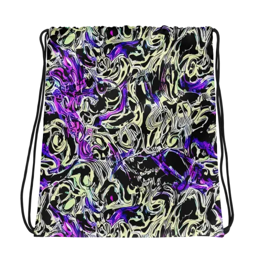 Neon Noir on a Drawstring Bag