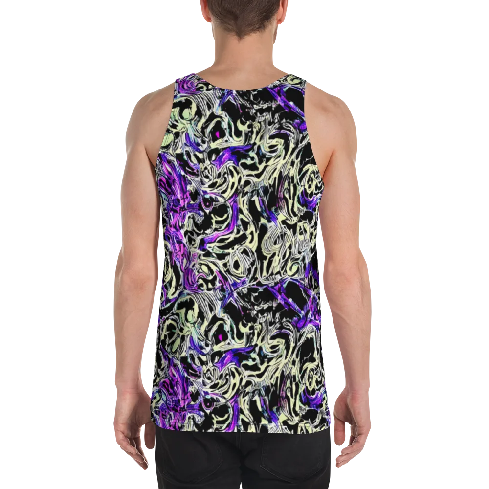 Neon Noir on Men's Tank Top — Back