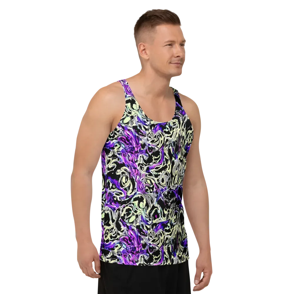 Neon Noir on Men's Tank Top — Right Front