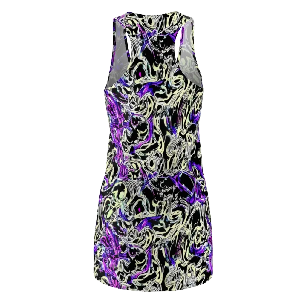 Neon Noir on Racerback Dress — Back