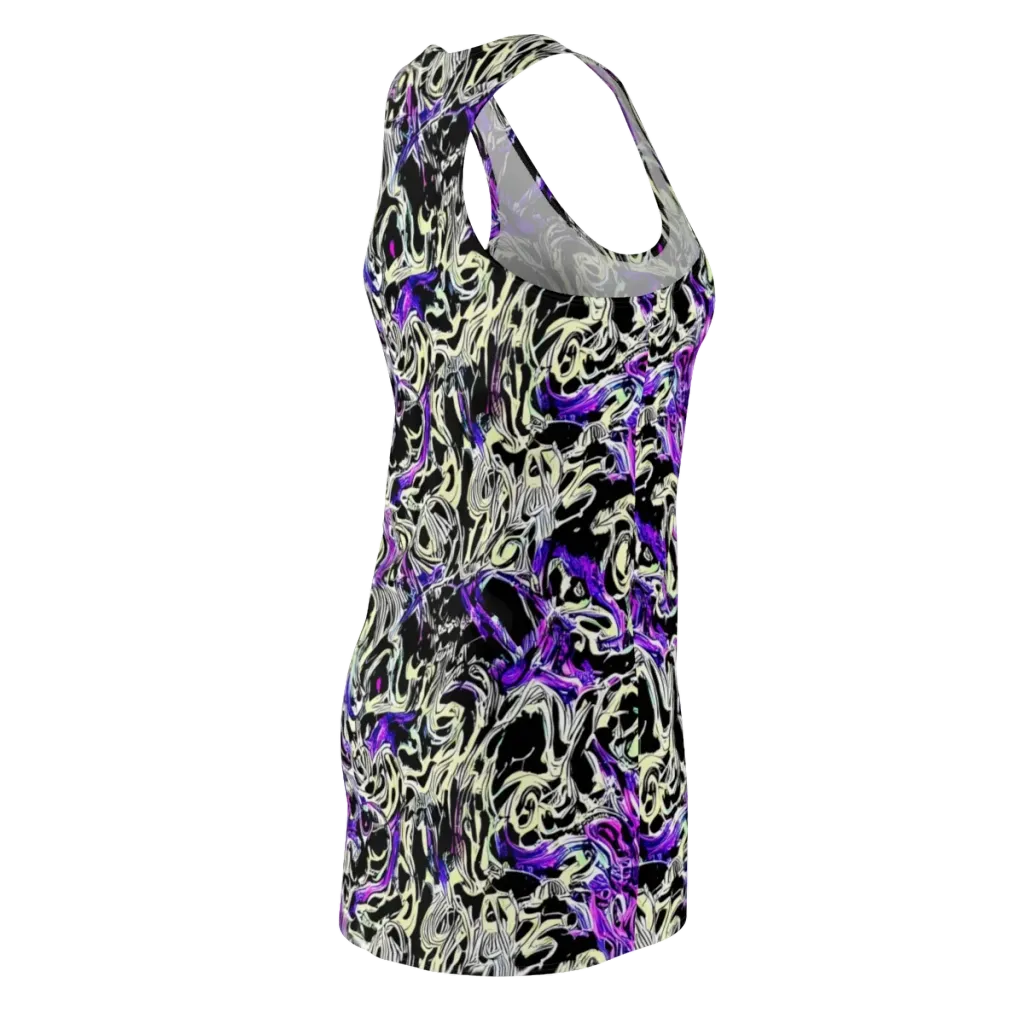 Neon Noir on Racerback Dress — Back Side