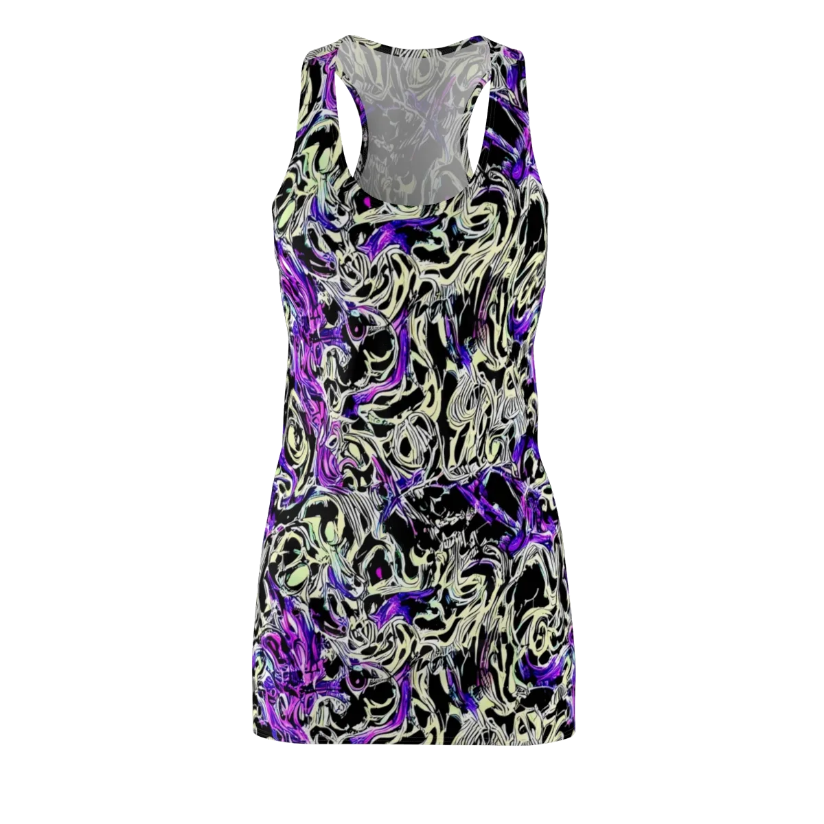 Neon Noir on Racerback Dress — Front