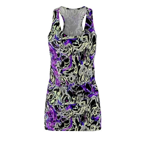 Neon Noir on a Racerback Dress
