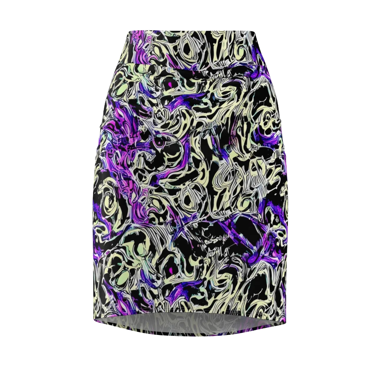 Neon Noir on Pencil Skirt — Front