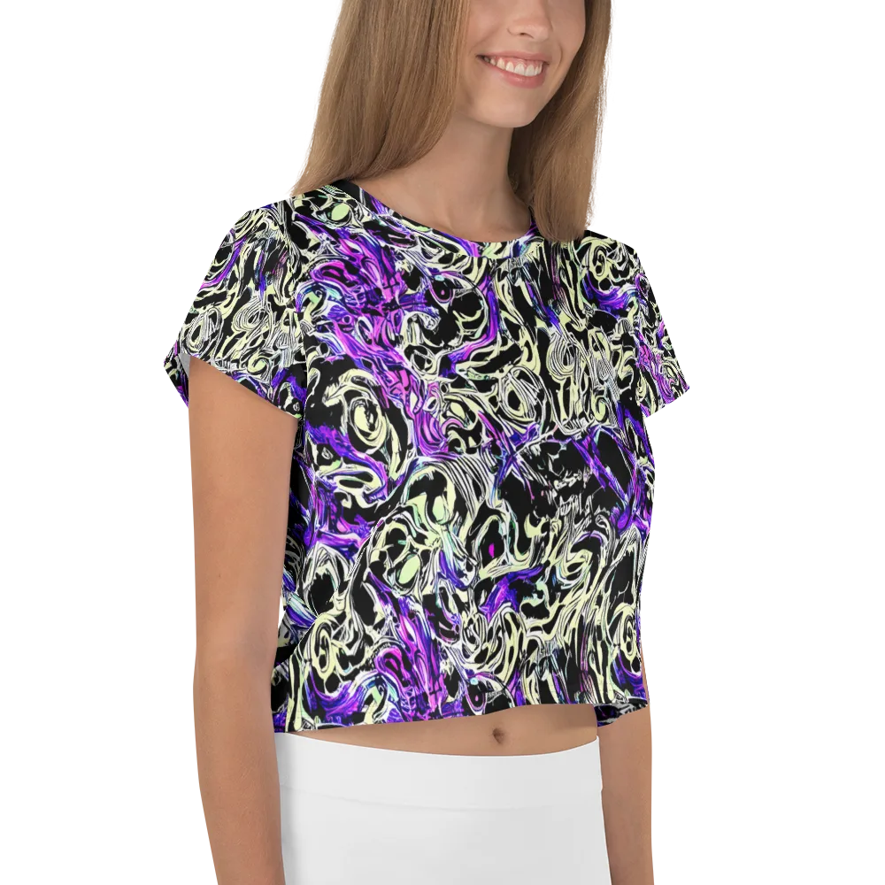 Neon Noir on Crop Tee — Right